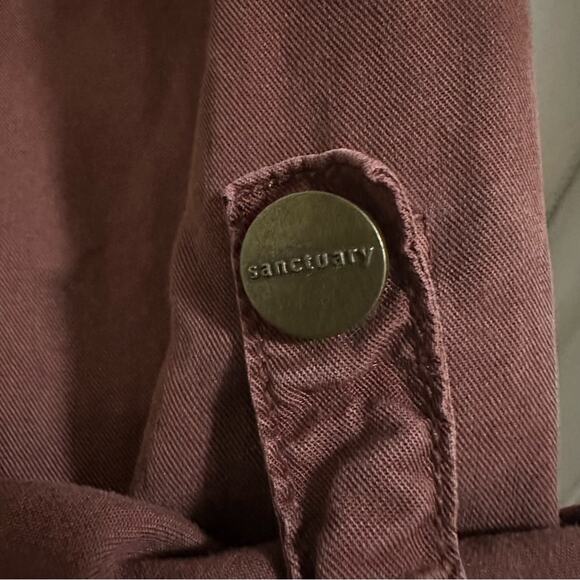 💥SANCTUARY Utility Safari Drape Collar Jacket Shacket Tie Pull Women’s Small - Picture 6 of 11